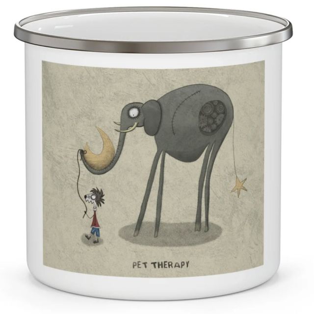 🌙🐘 Wolfy porta a spasso il suo pet... un grosso elefante meccanico che regge la Luna nella proboscide e nasconde ingranaggi nel suo cuore.

Sto pensando di lanciare una nuova linea di merchandising con Wolfy e tutte le mie altre serie di illustrazioni… presto ci saranno parecchie novità! 🚀✨
Ma la mia domanda è: “Una tazza così cool ve la comprereste?”
Scrivetelo nei commenti! 👇💬

I'm thinking about launching a new line of merchandise featuring Wolfy and all my other illustration series… exciting news is coming soon! But here's my question: “Would you buy such a cool mug?” Let me know in the comments!

#childrensillustrationart #childrensillustratorart #wolfy #merchandiseart #artistmerch #artmug #coolmug #artmerchandising #surrealart #fantasyart #artofinstagram #instaart #illustrationartist #artprints #artshop #artproducts #artmerchstore #artcollector #artforsale #mugdesign #mugart #metalartmug #surrealismart #illustrationseries #whimsicalart #artbusiness #creativeart #artbrand #wolfymerch #pettherapy